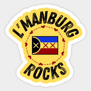 Cute L'manburg Rocks Sticker